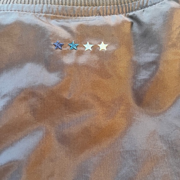 MOSSIMO Windbreaker Track Sports Jacket Y2K Men’s Size L Brown Striped Vintage - Picture 7 of 9